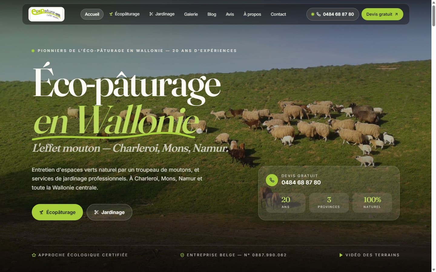 Site Écopâturage
